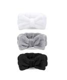 3 Set Makeup Hairband & Spa Bowknot - Elastic Cosmetic Headbands for Women & Girls | Perfect for Face Care Shower & Makeup - Buy Online on GoSupps.com