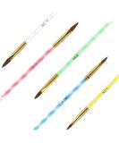 Nail Brush Set for Acrylic Powder - 5pcs Varnish Brush for Gel Polish Design and Nail Art | DIY Brush Pen with 5 Sizes Included - Buy Online on GoSupps.com