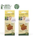 Buy Gruenspecht ORGANIC Natural Rubber Pacifiers - Set of 2 Soft Heart-Shaped Shield Orthodontic Design for 6-18 Months - Buy Online on GoSupps.com