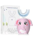 Kids Electric Toothbrush - Pink Elephant Design | IPX7 Waterproof | Rechargeable Ultrasonic | 6 Modes Oral Care for Children 2-7 Y - Buy Online on GoSupps.com