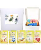 Herbal Tea Selection Box - 100 Tea Bags, 5 Flavors - Lemon & Ginger, Strawberry & Raspberry, Fennel, Pure Chamomile, Chamomile & Honey - Gift Box Fruit Tea Collection - Buy Online on GoSupps.com