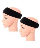 MapofBeauty 2 Pack Adjustable Velvet Wig Grip Headbands - No Slip & Flexible (Black) - Buy Online on GoSupps.com