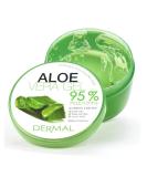 Dermal Aloe Vera Gel 95% 300ml - Face & Hair Hydrating Relief for Sunburn, Acne, Razor Bumps, Psoriasis, Eczema - Paraben Free - Buy Online on GoSupps.com