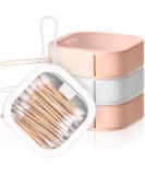 Kathfly 4 Pcs Hair Tie Organizer - Portable Stackable Hair Accessory Storage Container in Pink and White - Buy Online on GoSupps.com