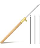 Punch Needle Metal Tube with Wooden Texture Handle Embroidery Pens - Weaving Tools for Thread and Yarn (2.2 mm 1.6 mm 1.2 mm) - Buy Online on GoSupps.com