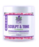 Fit40 Formula Sculpt & Tone Gummies - Women's Fitness Supplement Over 40 | Natural Energy & Muscle Support | 150 Gummies - Buy Online on GoSupps.com