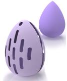 Silicone Double-sided Breathable Beauty Blender Holder - Purple | Shatterproof Makeup Sponge Case | Travel Essentials for Women - Buy Online on GoSupps.com