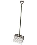 Kerbl EcoFOFOF Dung Fork - Black 28x30 cm 16 Tines Durable Plastic | International Shipping Available - Buy Online on GoSupps.com