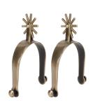 QANYEGN Adult Cowboy Spurs Vintage Metal Spurs with Gear Zinc Alloy Men Spurs Horse for Men - Buy Online on GoSupps.com