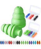High NRR Ear Plugs for Sleeping - 10 Pairs Noise Cancelling Reusable Soft Earplugs in 9 Colors for Travel Concerts & Work - Buy Online on GoSupps.com