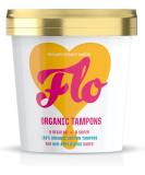 FLO Organic Non-Applicator Highly Absorbent Organic Tampons - Made from 100% Organic Cotton - Biodegradable - 8 Regular 8 Super Combo - 16 Mix Pack 16 Count (Pack of 1) - Buy Online on GoSupps.com