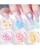 3D Flower Nail Charms - 6 Boxes Cherry Blossom Rhinestone Nail Art Supplies for Women and Girls - Buy Online on GoSupps.com