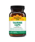 Country Life Taurine 500 mg w/B-6, 100 Capsules - Buy Online on GoSupps.com