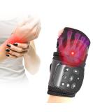 Carpal Tunnel Wrist Brace & Electric Massage Therapy | Hand Massager with Vibration Compression & Heating for Pain Relief & Tendonitis - Buy Online on GoSupps.com