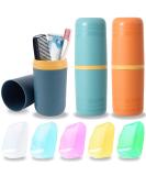 Travel Toothbrush Set - 3 pcs Portable with Protective Cover & 5 Toothbrush Heads - Perfect for Camping & Business Trips - Buy Online on GoSupps.com