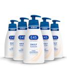 E45 Daily Skin Lotion 400 ml x5 Pack E45 Lotion for Very Dry Skin Sooth Dryness Smooth Rough Skin Non-Greasy Lightweight Moisturiser - Perfume-Free Body Face Hand Cream - Dermatologically Tested 400 ml (Pack of 5) - Buy Online on GoSupps.com