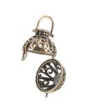 Zerodeko Refillable Car Air Freshener - Essential Oil Aroma Pendant DIY Car Hanging Decor & Diffuser Brass Spherical Design for Aromatherapy - Buy Online on GoSupps.com