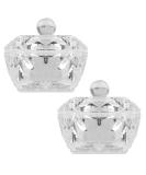 Clear Acrylic Liquid Powder Dappen Dish Set - 2 Glass Nail Art Bowls with Lids for Perfect Nail Designs - Buy Online on GoSupps.com