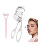 Senlong Heated Eyelash Curler - Rechargeable Electric Lash Curler with 2 Heating Modes & Sensing Silicone Pad - Portable Makeup Tool for Women (White) | International Shipping Available - Buy Online on GoSupps.com