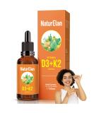 Vitamin D3 K2 high dose drops - 50ml 1000 IU vitamin D3 per drop vegetarian without additives produced in Germany - Buy Online on GoSupps.com
