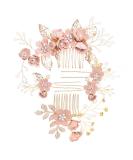 Aweisile 5-Piece Bride Hair Jewelry Set - Elegant Wedding Hair Comb & Clips - Floral Hairpins & Accessories for Brides - Buy Online on GoSupps.com
