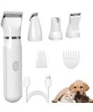 Petstyle Pro 4 Different Blades Lettuce Pets Grooming Set Pet Style 4 Different Blades 4 in 1 Cordless Electric Trimmer Dog Grooming Kit Low Noise Pet Clippers for Dog Grooming Paws Eyes Nails (White) - Buy Online on GoSupps.com