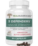 Defender Mushroom Supplements | Immune Support & Wellbeing | 90 Count - Buy Online on GoSupps.com