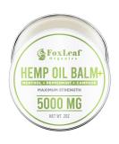 FOXLEAF Organic Hemp Oil Balm with Arnica, Camphor & Menthol - Soothes Muscles, Joints & Back Pain - Made in USA - Buy Online on GoSupps.com