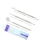 Dental Oral Kit - 3 Pcs Mirror Handle & Explorer Hook Pick for Oral Hygiene, Teeth Cleaning & Whitening - Buy Online on GoSupps.com