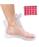 100pcs Clear Plastic Paraffin Bath Liners for Foot Spa Wax Treatment - Disposable Booties for Pedicure, Hot Spa, and Foot Covers - Buy Online on GoSupps.com