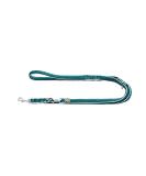 HUNTER HILO Adjustable dog leash with light mesh material 2.5 x 200 cm turquoise turquoise 2.5 x 200 cm - Buy Online on GoSupps.com