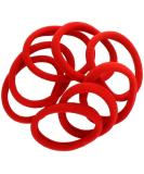 Large Thick Premium Elastic Red Ponytail Holder Hair Bands - 20pcs by My Lello - Buy Online on GoSupps.com