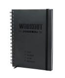Hardcover Fitness Journal Workout Planner for Men & Women - A5 Sturdy Workout Log Book to Track Gym & Home Workouts Pack of 1 Black - Buy Online on GoSupps.com