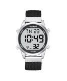 Hearkent Atomic Digital Talking Watch - British English Speaking, Radio-controlled, Big Numbers, Nylon Black - Ideal for Elderly and Visually Impaired - Buy Online on GoSupps.com