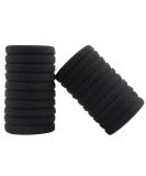 Super Soft Elastic Hair Ties - 60 Black Rubber Bands for Girls & Women | Metal-Free Everyday Use Scrunchies - Buy Online on GoSupps.com