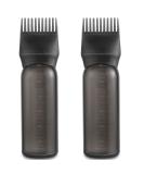 SAREAL 2 Pack Hair Oil Applicator Bottle | 6oz Root Comb Bottle for Hair Dye - Perfect for Easy Application - Buy Online on GoSupps.com