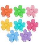 Non Slip Matte Flower Hair Clips - Set of 8 Large Daisy Hair Claw Clips for Thick Hair - Cute Hair Accessories for Women and Girls in 8 Colors - Buy Online on GoSupps.com