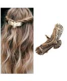 YHEAKNE BOHO Adler Stern Haircap - Goth Punk Wings Gold Owl Decorative Hairdressing for Women & Girls - Buy Online on GoSupps.com
