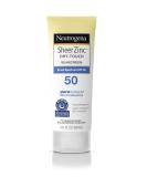 Neutrogena Sheer Zinc Oxide SPF 50 Dry Touch Sunscreen Lotion - Water-Repellent Hypoallergenic Mineral Protection | 0.9L - International Shipping Available - Buy Online on GoSupps.com