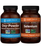 Global Healing Oxy-Powder & Selenium Kit - Colon Cleanser & Antioxidant Supplement - 160 Capsules - Buy Online on GoSupps.com