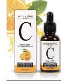 Organic Vitamin C Serum for Face - Anti Aging Brightening Serum with Hyaluronic Acid for Dark Spot Correction, Fine Lines & Wrinkles - Anti Wrinkle, Dark Circles, Age Spots, Pore Cleanser, Acne Scars - Buy Online on GoSupps.com