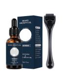 Beard Growth Kit: Oil, Serum, 0.5MM Derma Roller & Grooming Tools for Rapid Thickening - 2PCS - Buy Online on GoSupps.com