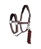 York Halter Set - Padded Calipso Halter & Rope (Full Red/Black) - International Shipping Available - Buy Online on GoSupps.com