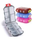 4 Pack Pill Case Portable Small Weekly Travel Pill Organizer Portable Pocket Pill Box Dispenser for Purse Vitamin Fish Oil Compartments Container Medicine Box by M MUCHENGBAO - Buy Online on GoSupps.com