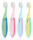 Soft Nano Baby Toothbrush for Ages 2-6 | 4-Pack Children's Toothbrushes (Color) - Gentle Oral Care - Buy Online on GoSupps.com