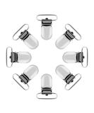 Metal Pacifier Clips - 8 Pack Duck Beak Insert Holder Strap for Babies | Secure & Stylish Baby Pacifier Chains - Buy Online on GoSupps.com