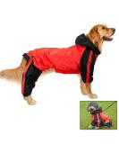 Dog Raincoats Waterproof Dog Hooded Raincoat Coat Rain Jacket for Dogs Dog Raincoat With Hood Lightweight Adjustable Outdoor Rain Poncho Rain Gear Jumpsuit for Small Medium Dog-XXXXL-Red - Buy Online on GoSupps.com