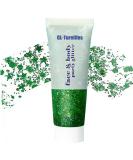 Turelifes Chunky Glitter Gel - Festival Body, Hair, and Nail Makeup - 50ml Liquid Eyeshadow in Green - Long Lasting and Easy to Apply - Buy Online on GoSupps.com