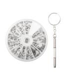 NUTJAM 120 PCS Eyeglass Repair Kit - Universal Tool for Glasses, Sunglasses, Jewelry, Watches - Includes Tiny Screws, Nuts, Screwdrivers for Precision Repair - Buy Online on GoSupps.com