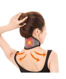 Magnetic Self-Heating Neck Brace - Adjustable Thermal Neck Guard for Pain Relief & Relaxation | Cervical Collar - Perfect for Sleep - Grey - Buy Online on GoSupps.com